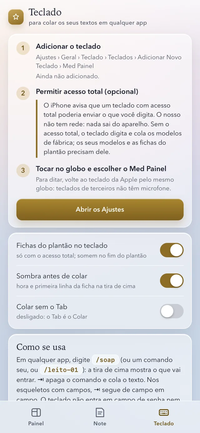 iPhone · a face Teclado: ativar, os ajustes, como se usa.